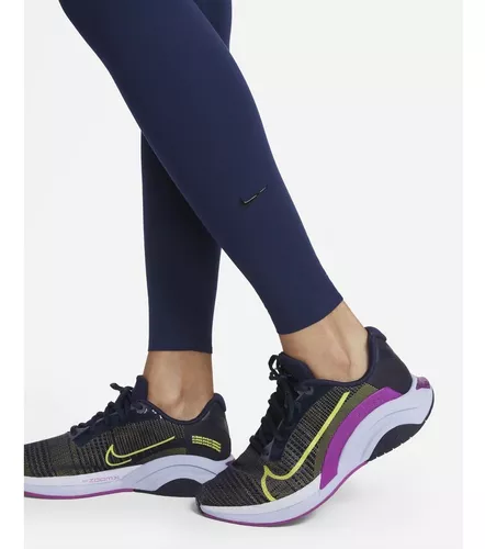 Calzas Mujer Nike One Luxe Dri-fit Blue Originales