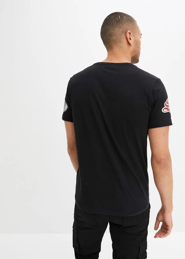 Camiseta de corte slim Negro