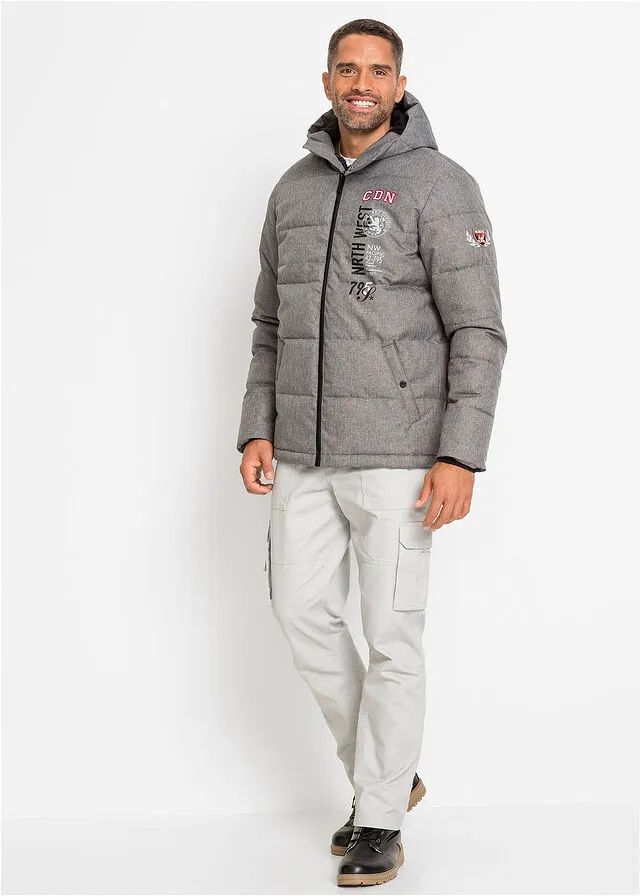 Chaqueta para exteriores Gris claro jaspeado