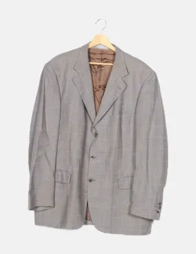 Emidio Tucci Blazer gris cuadros