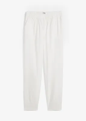 Pantalón de lino Blanco