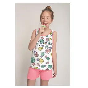 Pijama niña juvenil tirantes TOBOGAN Pineapple