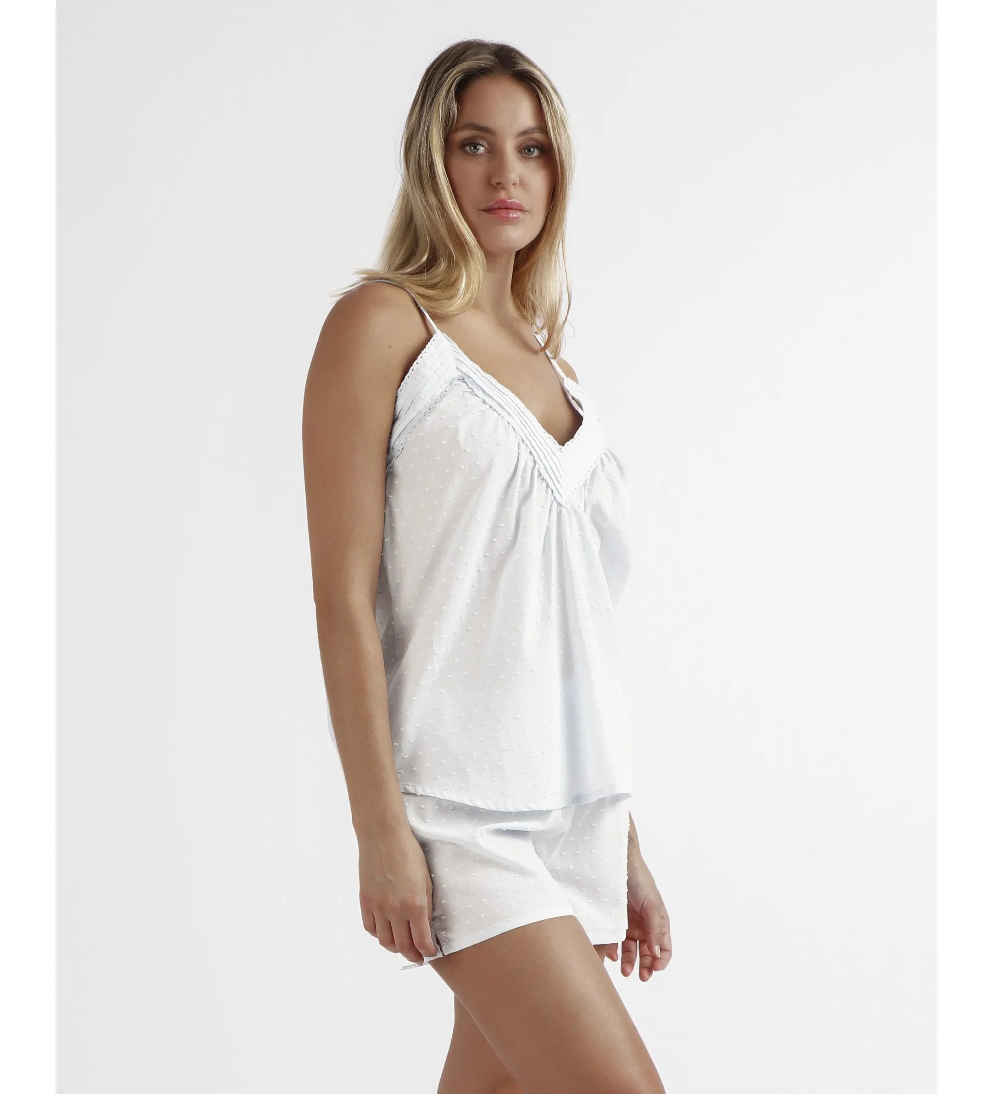 Pijama Tirantes Classic Plumetti blanco