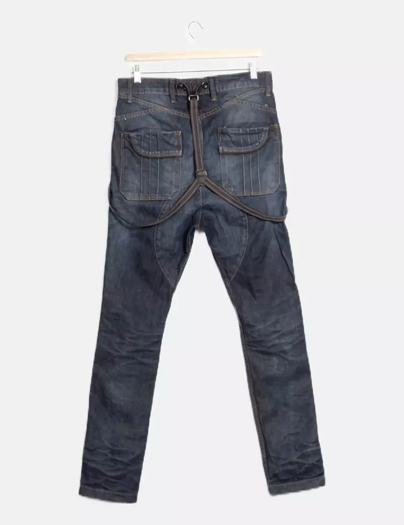 Pull&Bear Jeans ancho tirantes