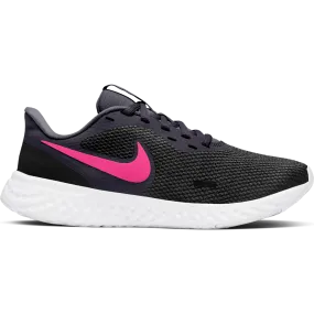 Zapatillas Running Mujer Nike Revolution 5 Negra/Rosada