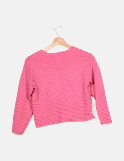 Zara Jersey rosa punto